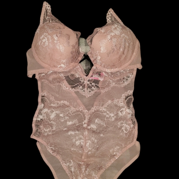 La Senza Pale Pink Lingerie Bodysuit - Picture 1 of 12